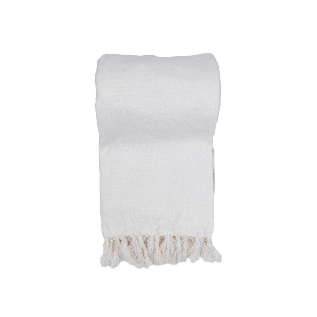 BELUD DECORATIVE THROW 180x240 FABRIC WHITE