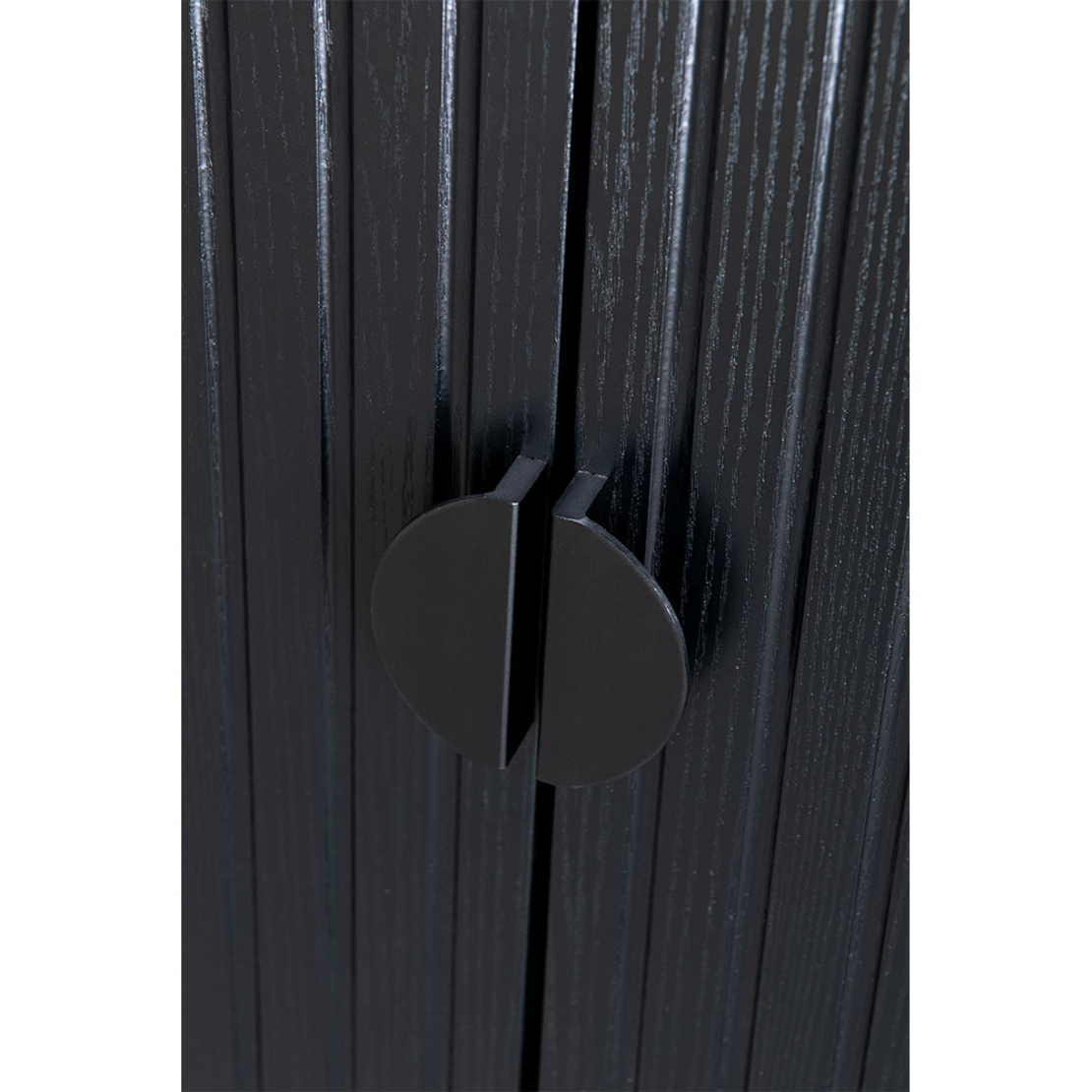 KIMONO SIDEBOARD MELAMINE BLACK METAL 157,5x39xH83cm E1 PRC