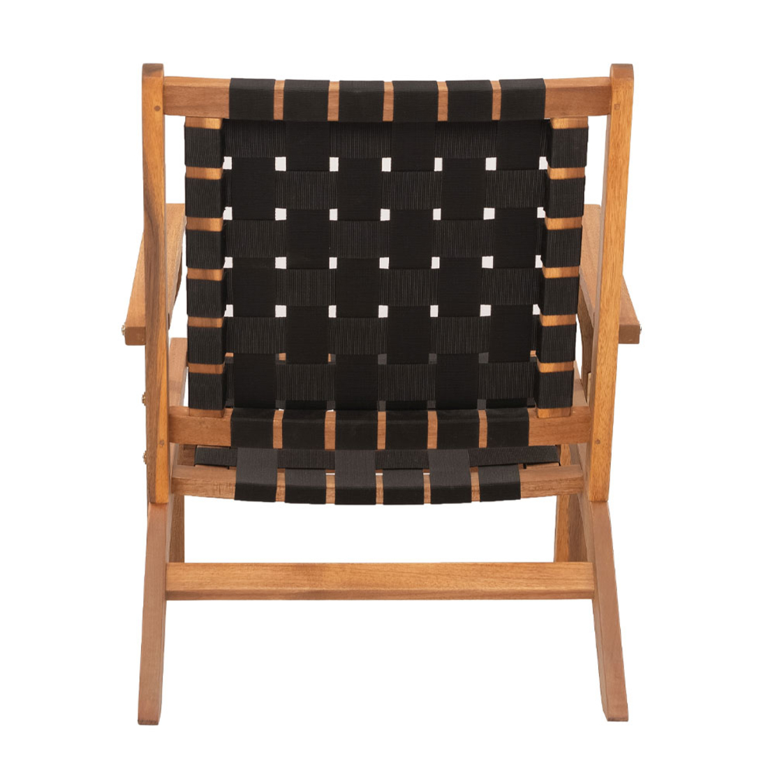 HASTAG ARMCHAIR NAYLON STRIPES BLACK NATURAL 60x76xH73cm VN