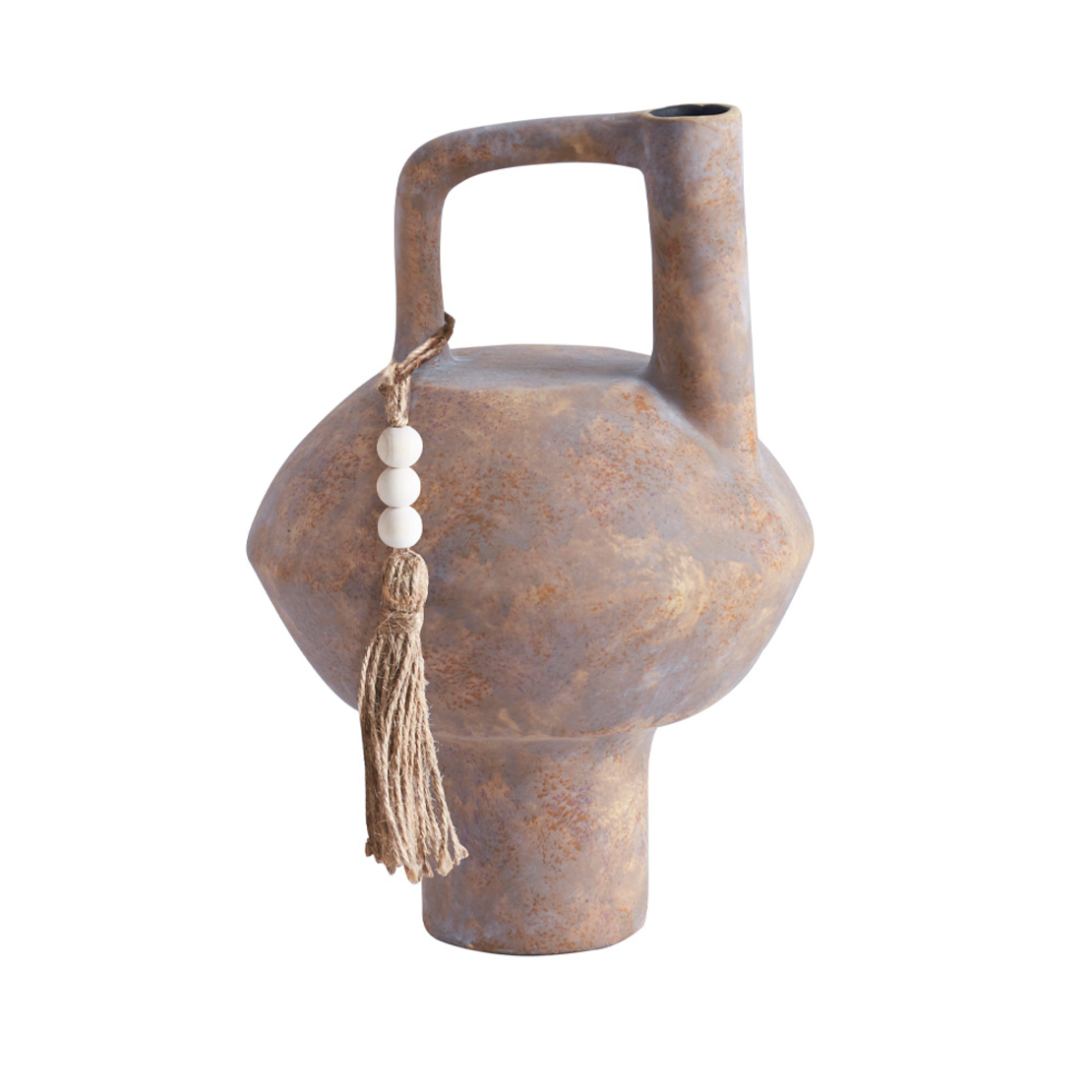 FENDRA VASE CERAMIC TERRACOTTA GREY 23x23xH35cm PR