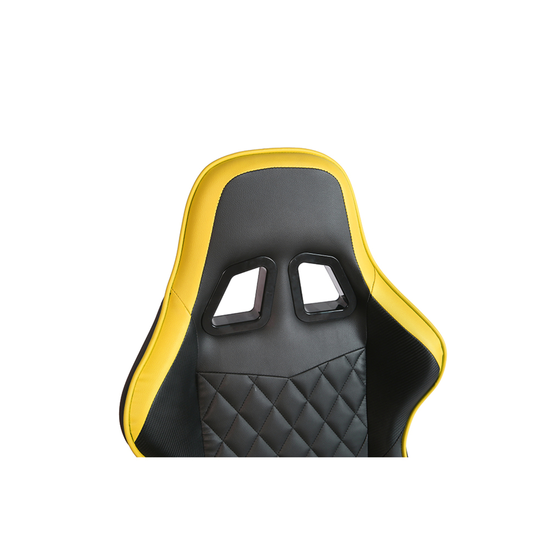 RANGER GAMING CHAIR DESK FABRIC BLACK NYLON YELLOW METAL 52x74xH138cm PRC