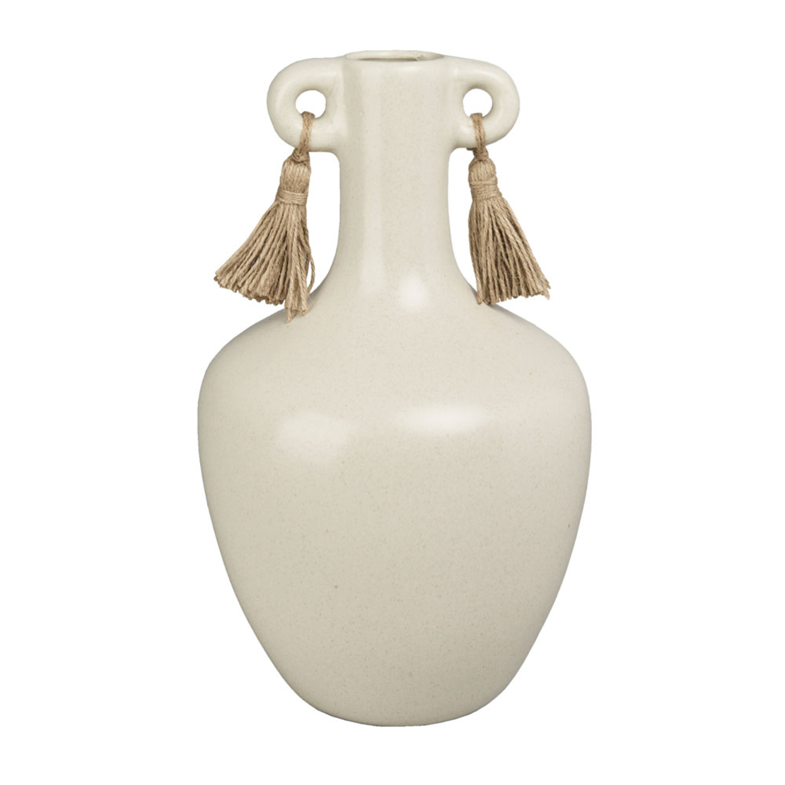 AEGEAN VASE STONEWARE BEIGE 20,8x20,8xH34,6cm PRC