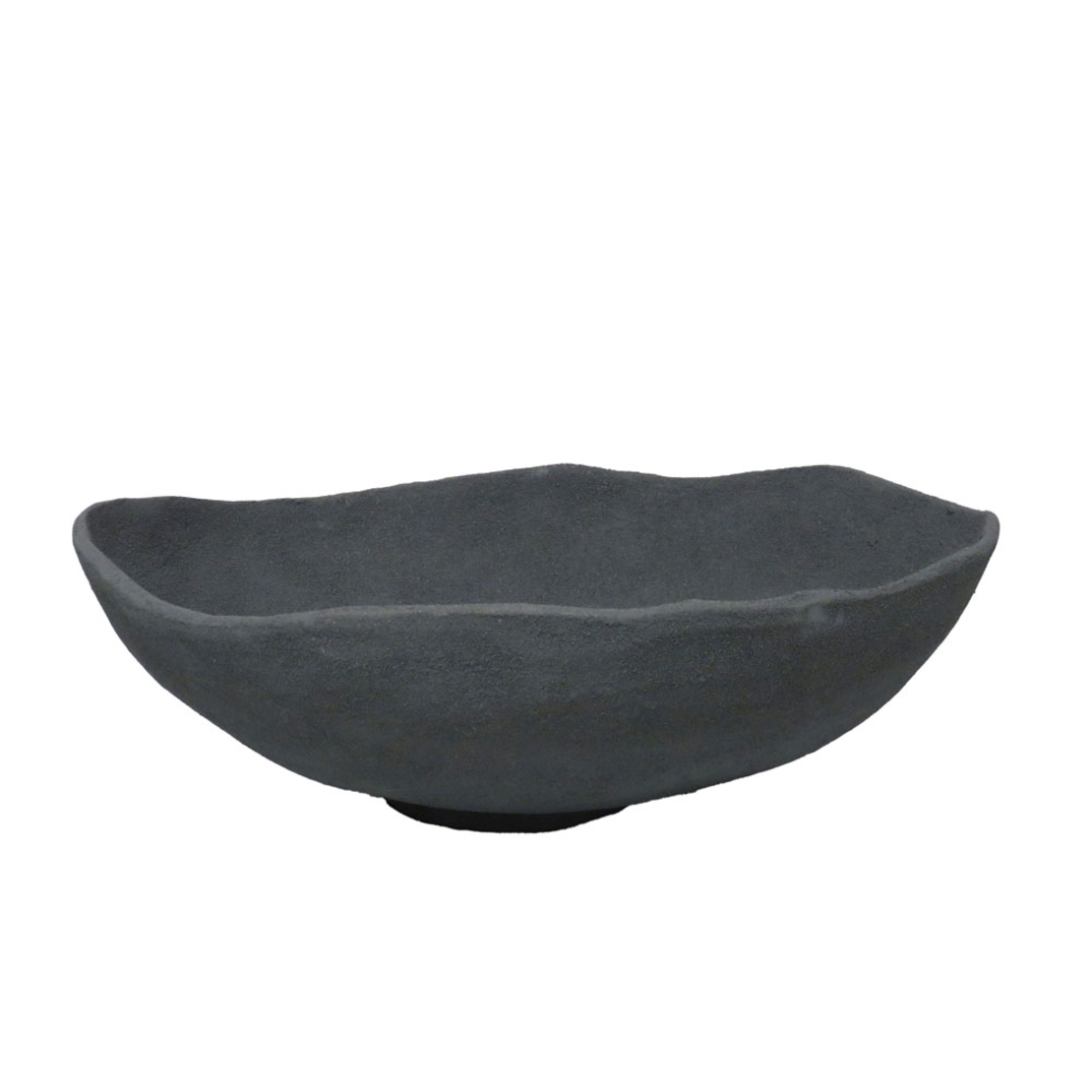DANEET BOWL DECORATIVE 36x36x12 ALUMINIUM GREY