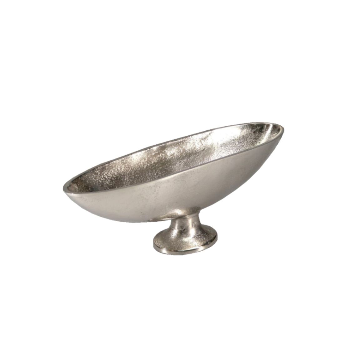 HARES BOWL ON FOOT ALUMINIUM SILVER 35,5x11xH12,5c