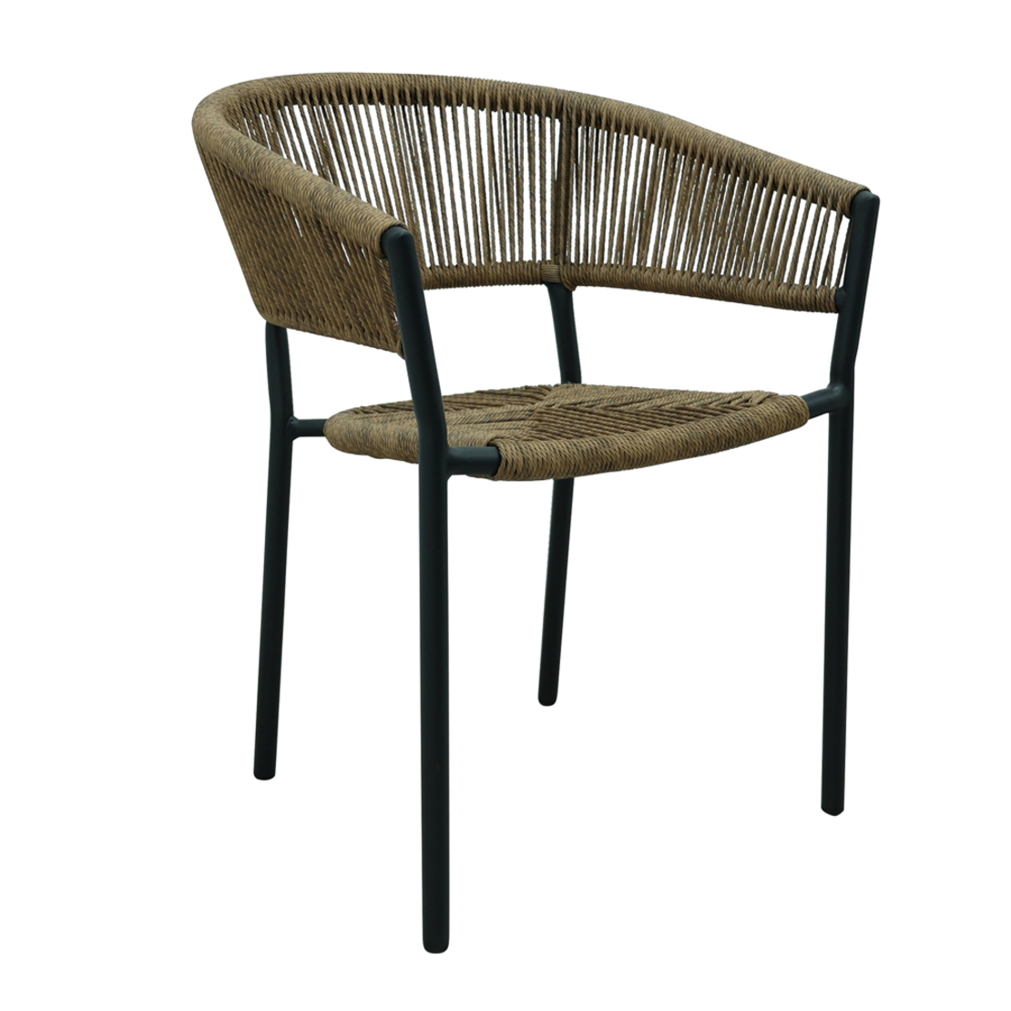 BREEZE CHAIR ALUMINIUM BLACK WALNUT 56x60x78 PRC