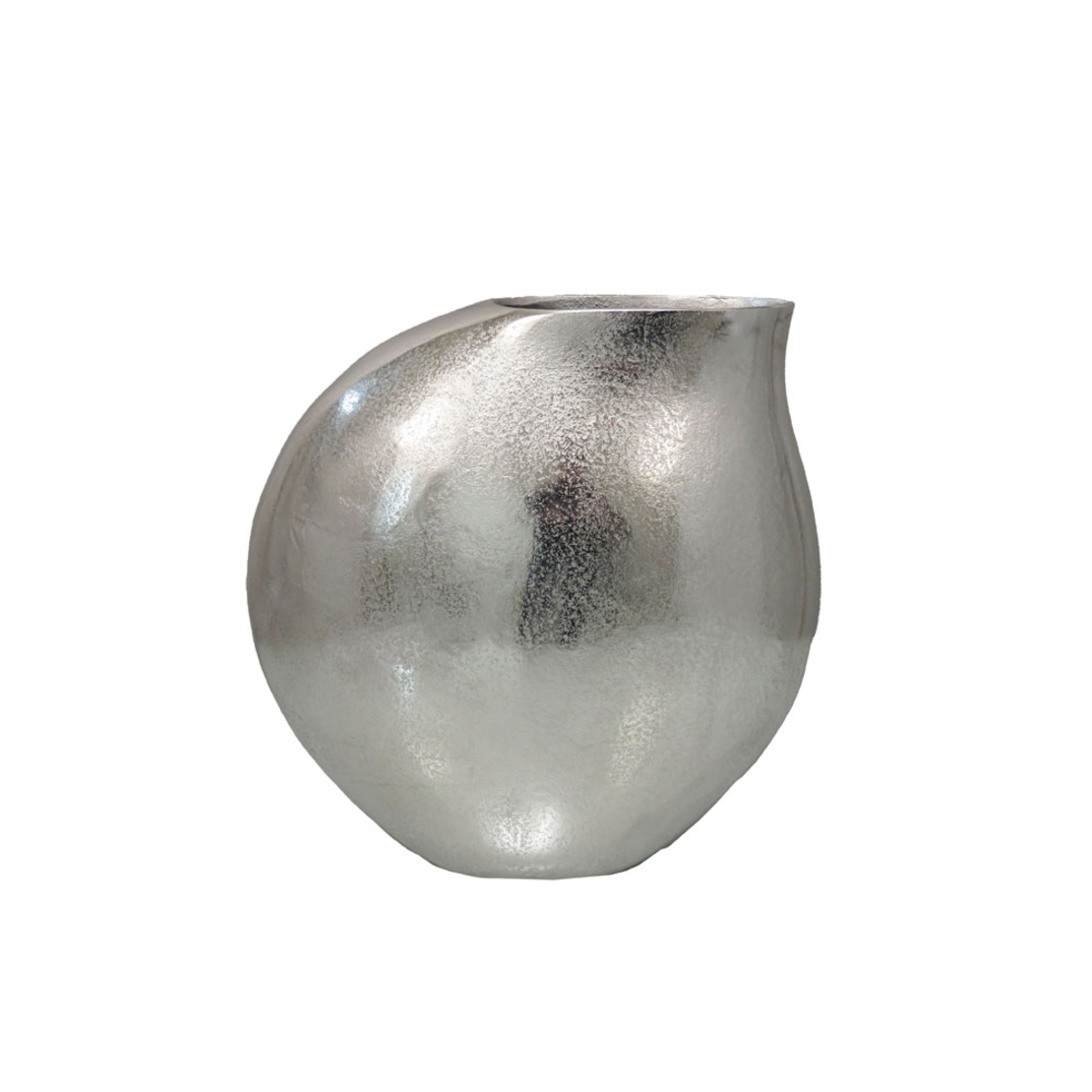 BRONTIE VASE 40x17x40 ALUMINIUM SILVER