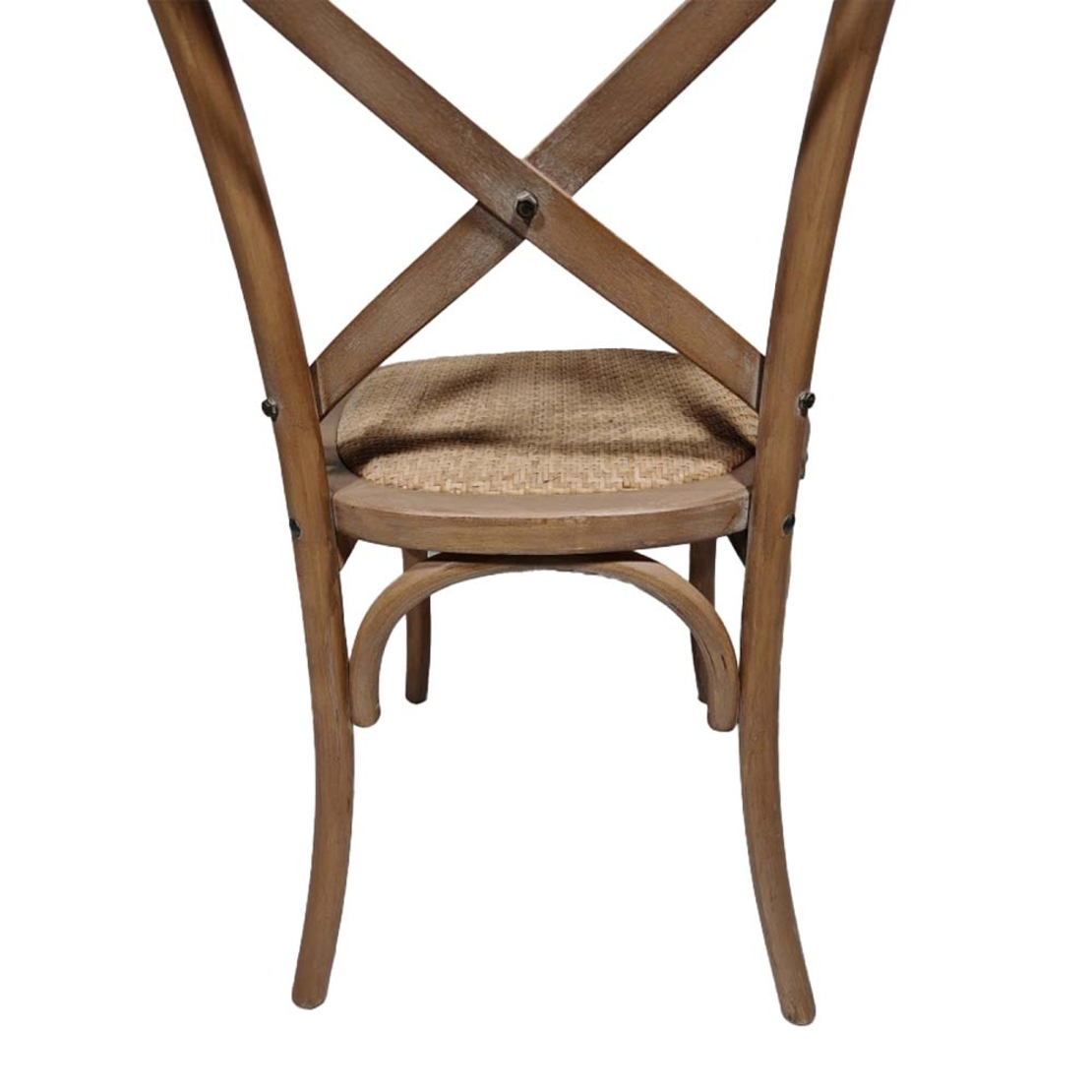 AUGUST CHAIR WOOD RUBBERWOOD WALNUT RATTAN NATURAL PRC