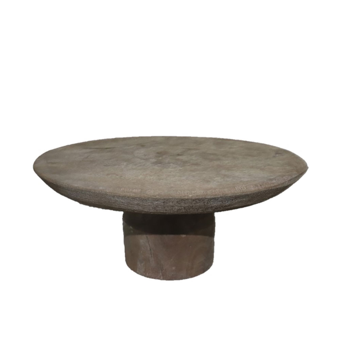 INDI BOARD ON FOOT WOOD NATURAL ANTIQUE 29x29xH13c