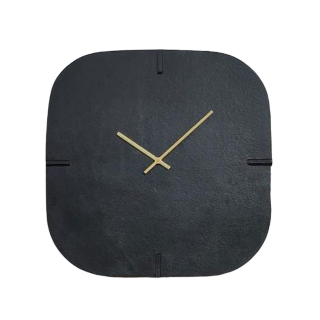 SIMPLE CLOCK WALL ALUMINIUM BLACK 50x50xH1cm IN