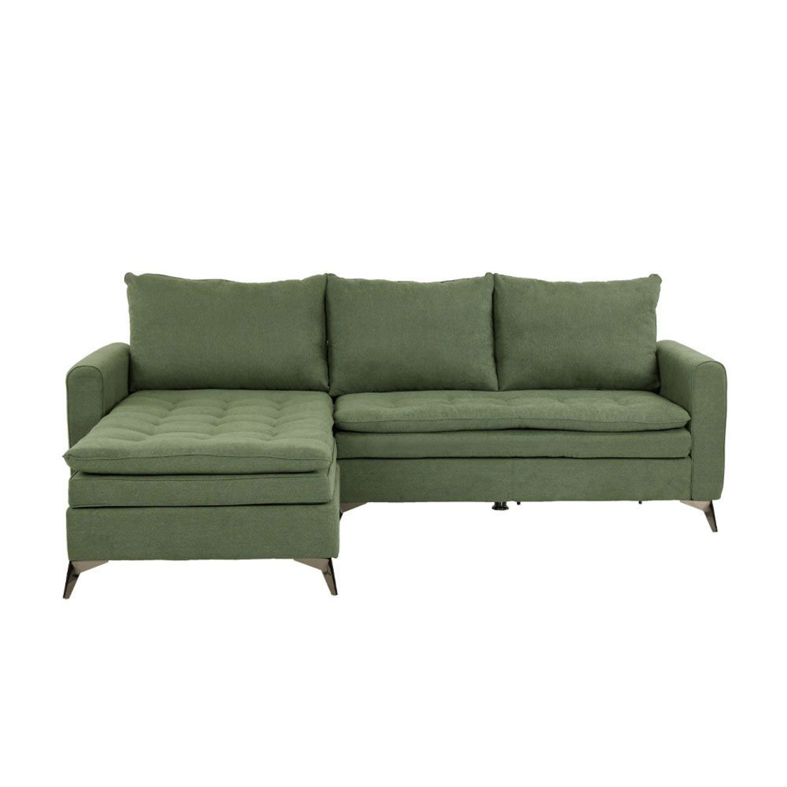 SCANDALO SOFA REVERSABLE CORNER EASY CLEAN FABRIC OLIVE GREEN E1 EU