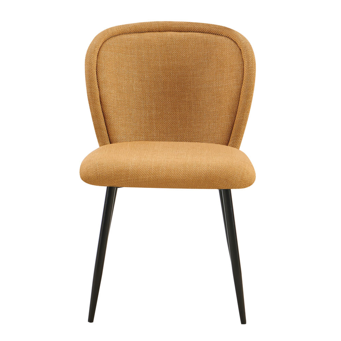 FIGARO CHAIR FABRIC YELLOW METAL BLACK E1 PRC