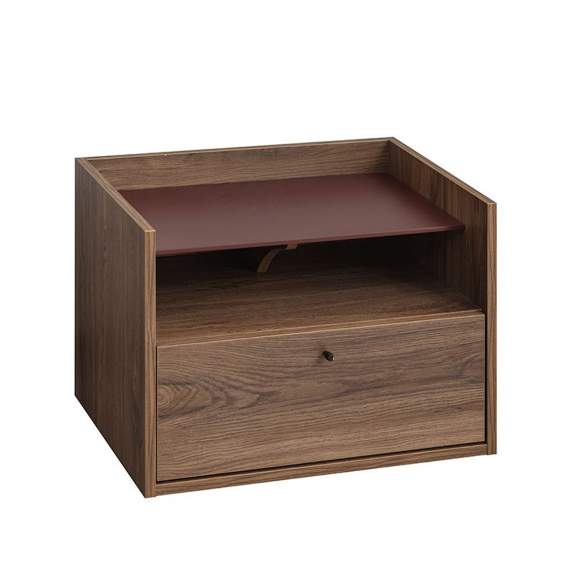 MARSALA NIGHTSTAND 1DOOR 1SHELF MELAMINE WALNUT E1 TR
