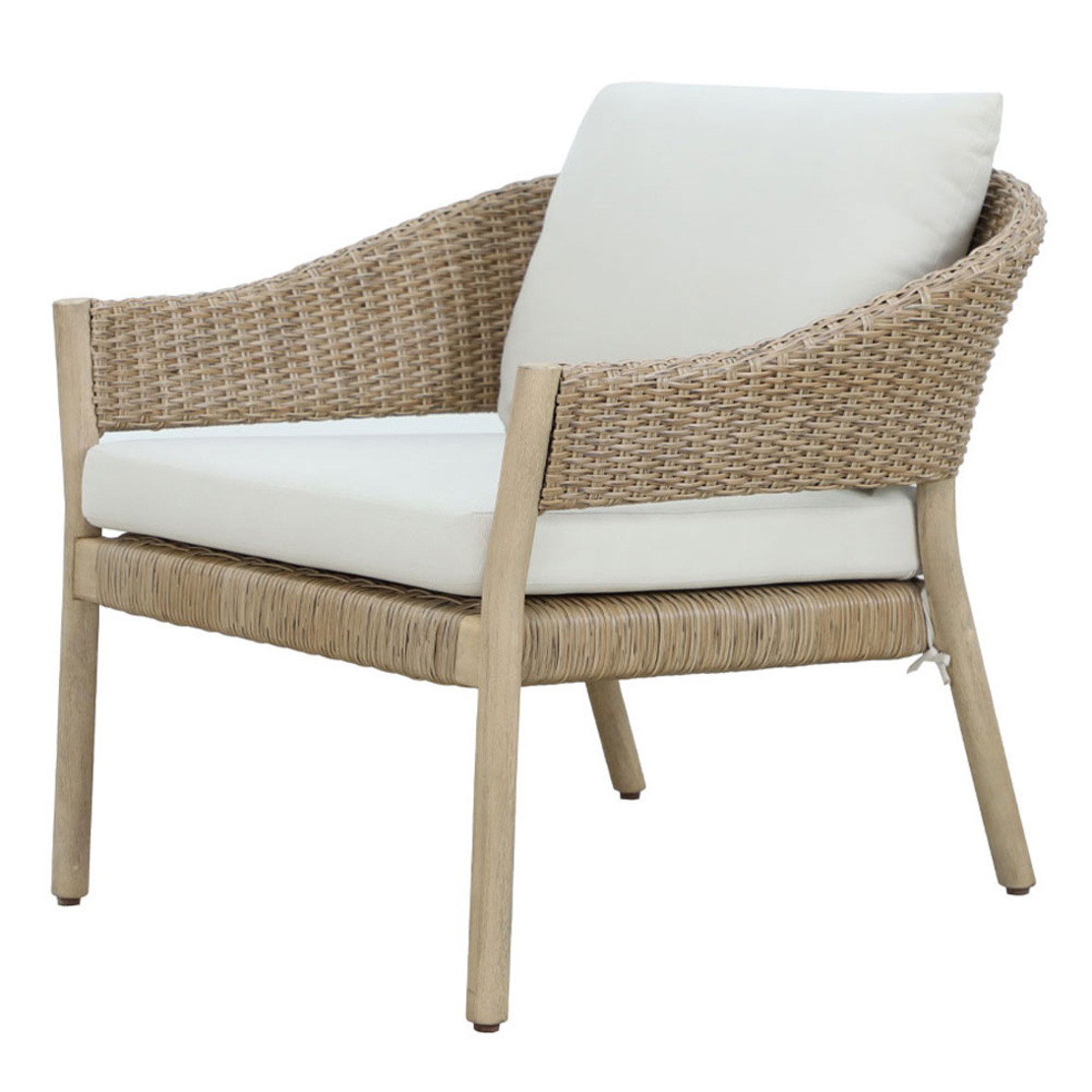 SUMATRA LOUNGE SET 1+2 WOOD EUCALYPTUS NATURAL BEI