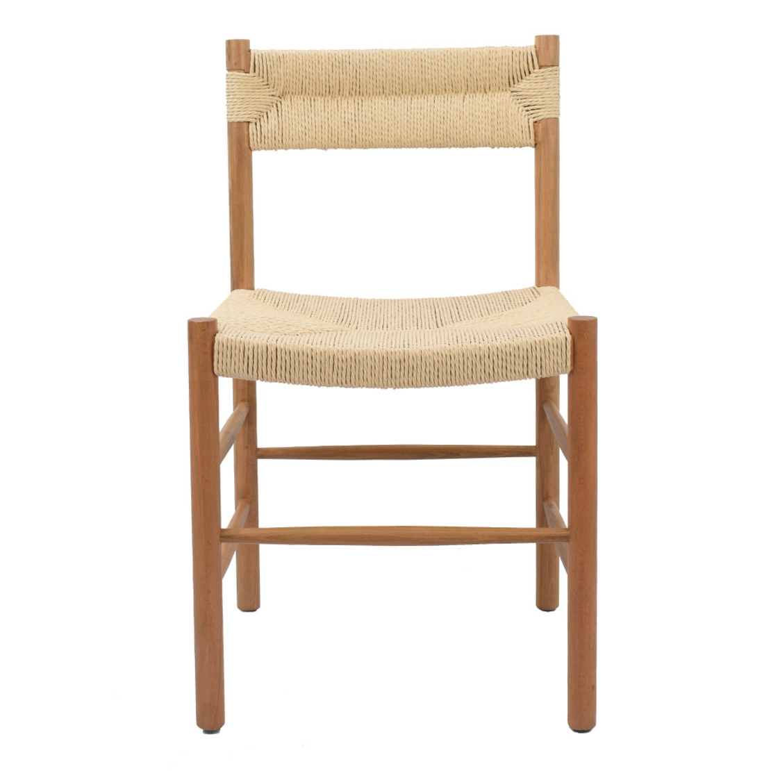CABO CHAIR WOOD RUBBERWOOD NATURAL ROPE PRC