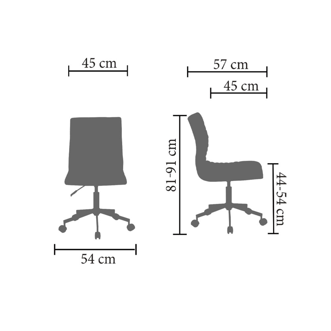 PEPPA CHAIR DESK FABRIC REDDISH BROWN METAL 44x56,5xH92cm E1 PRC