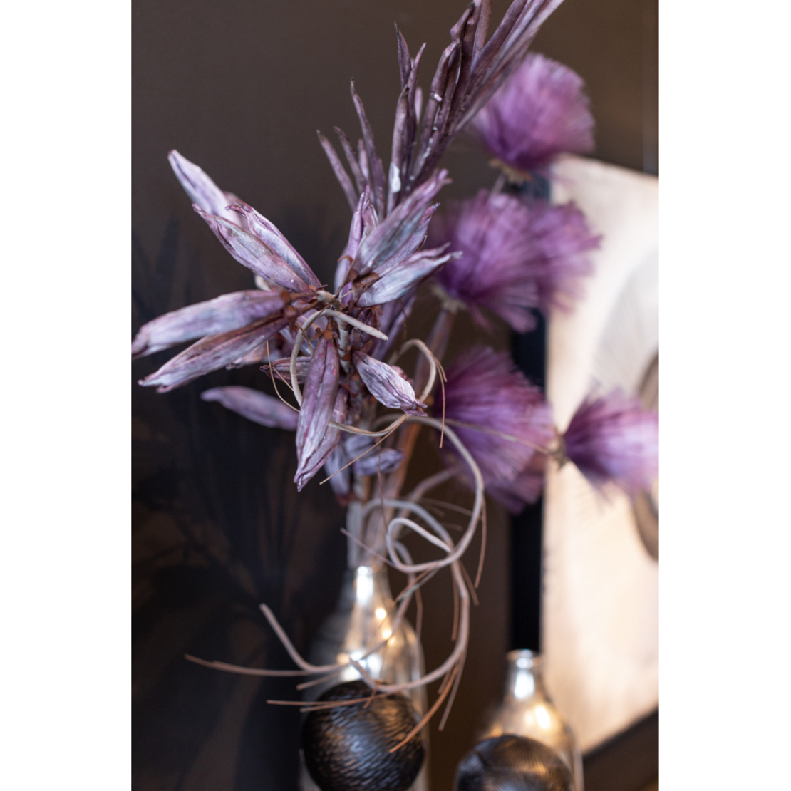 MAUVE 2 ARTIFICIAL FLOWER EVA FOAM PURPLE H113cm P