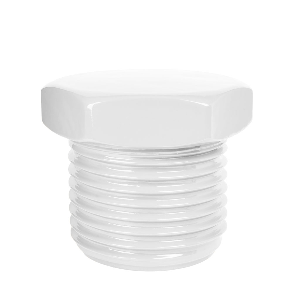 SCREW STOOL POLYRESIN WHITE PRC