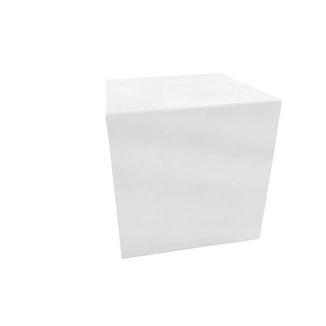 LITHOS SQUARE SIDE TABLE MgO WHITE 55.5x55.5x57 PRC