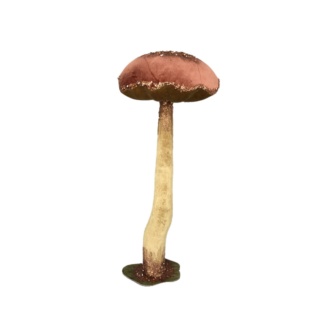 XMAS AGARICUS BROCADE M MUSHROOM DUSTY PINK PRC