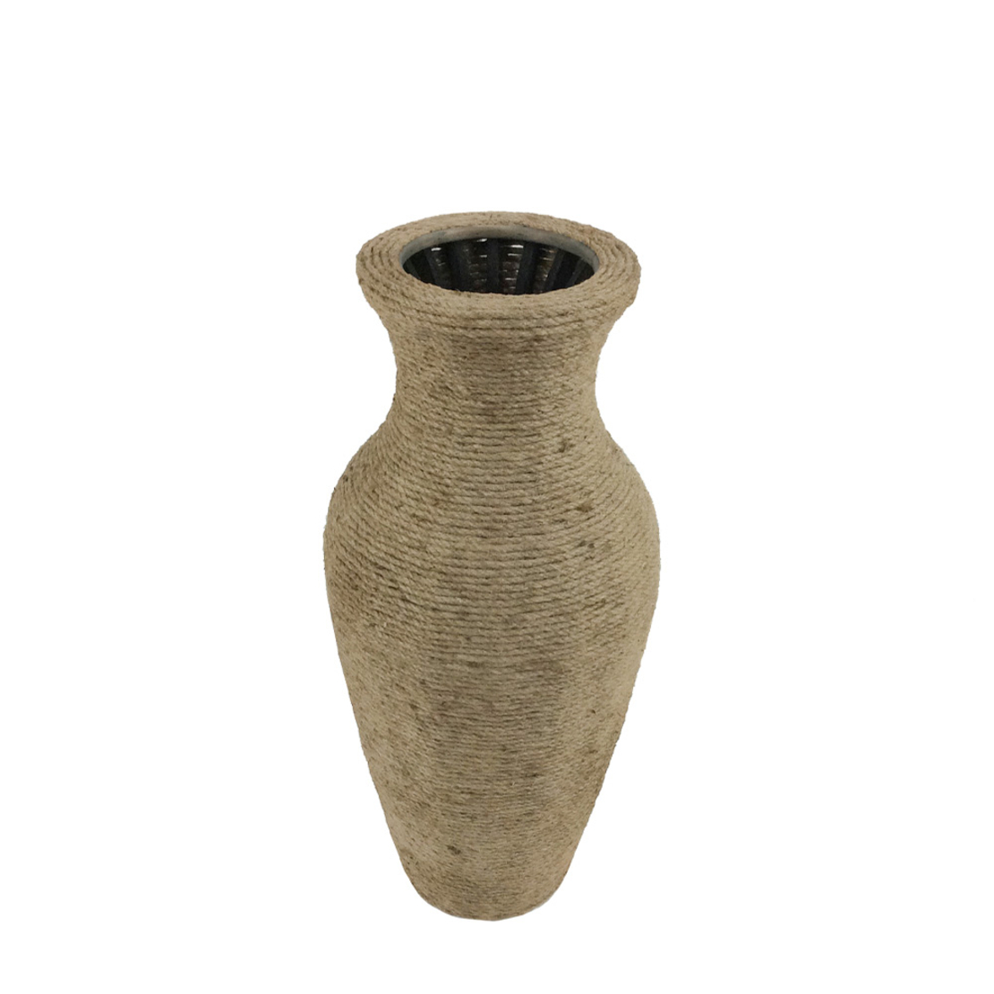 ROPE VASE 24x24x54 ROPE NATURAL PLYWOOD