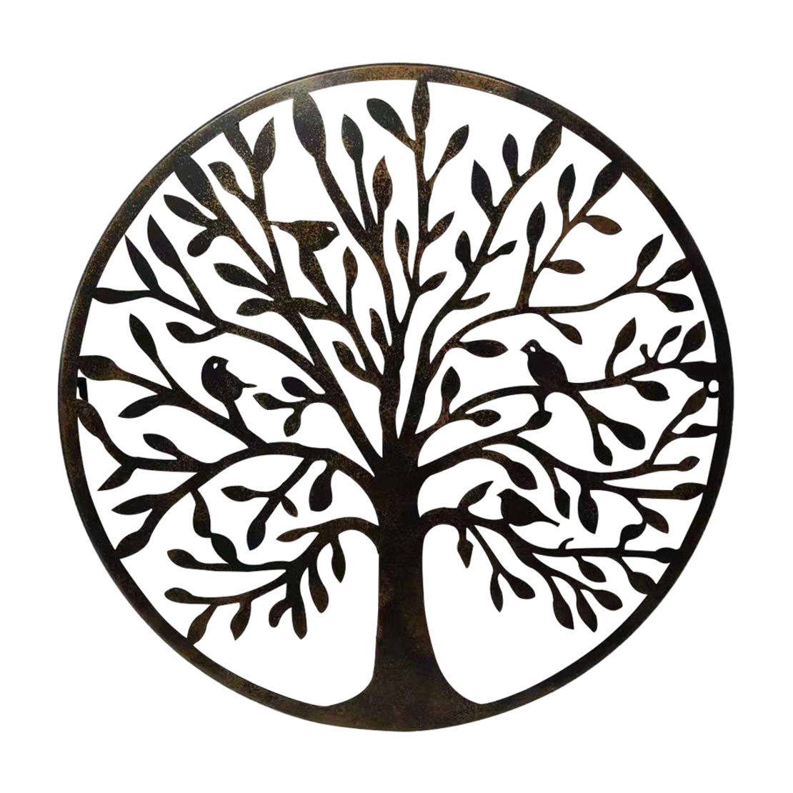 ELIA DECO WALL METAL BLACK 50x50xH2cm PRC