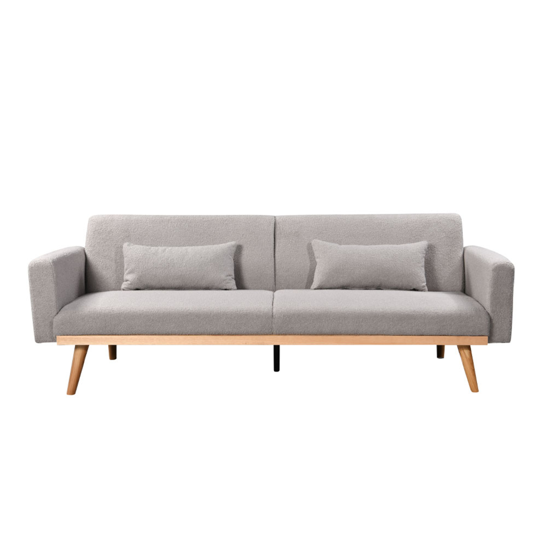 PANTA SOFA BED 3SEAT FABRIC GREY LIGHT E1 PRC