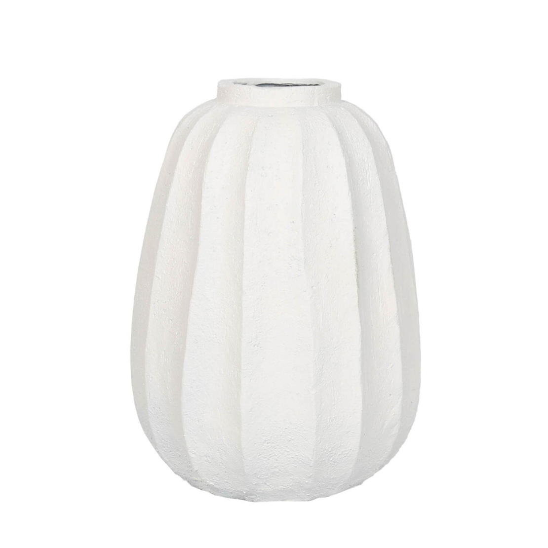 PILEAS VASE MGO WHITE 43x43xH58cm PRC