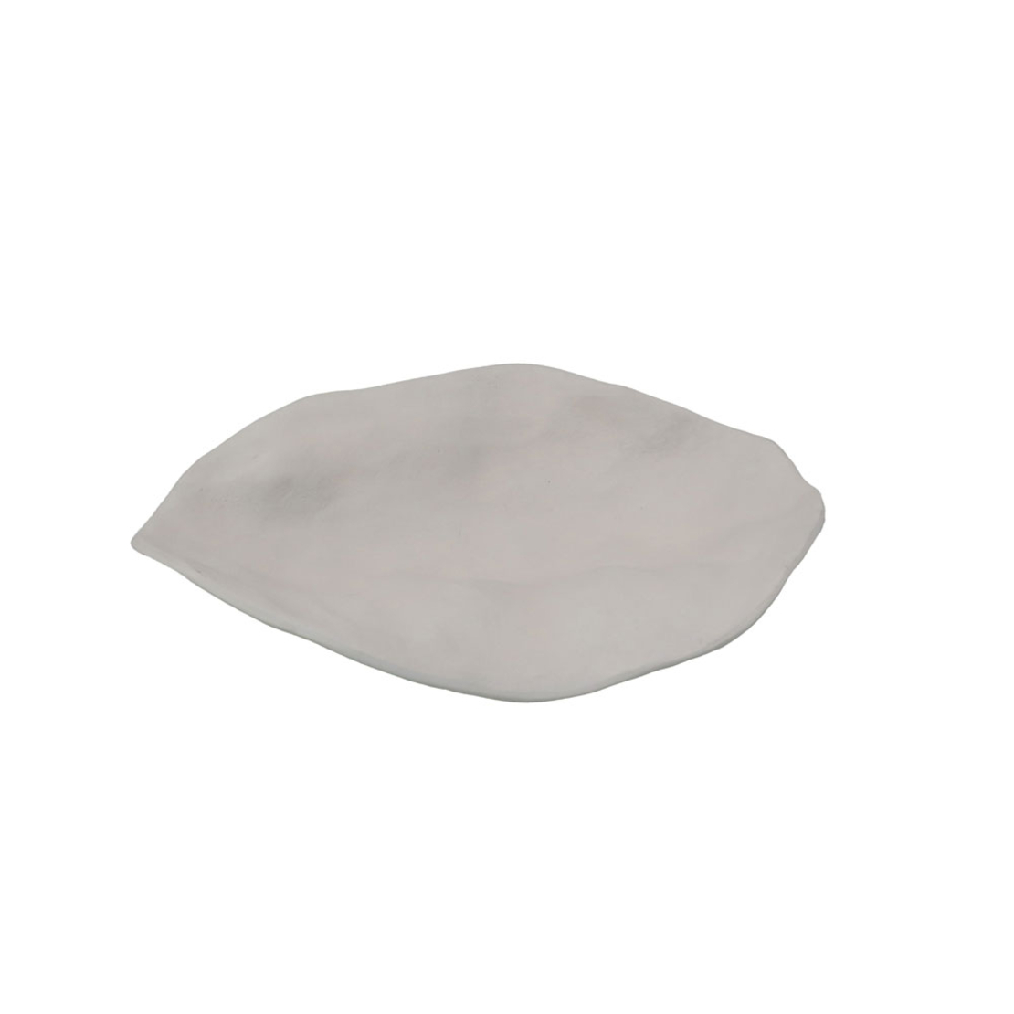 GRANTAS TRAY DECORATIVE 30x21x8 ALUMINIUM WHITE