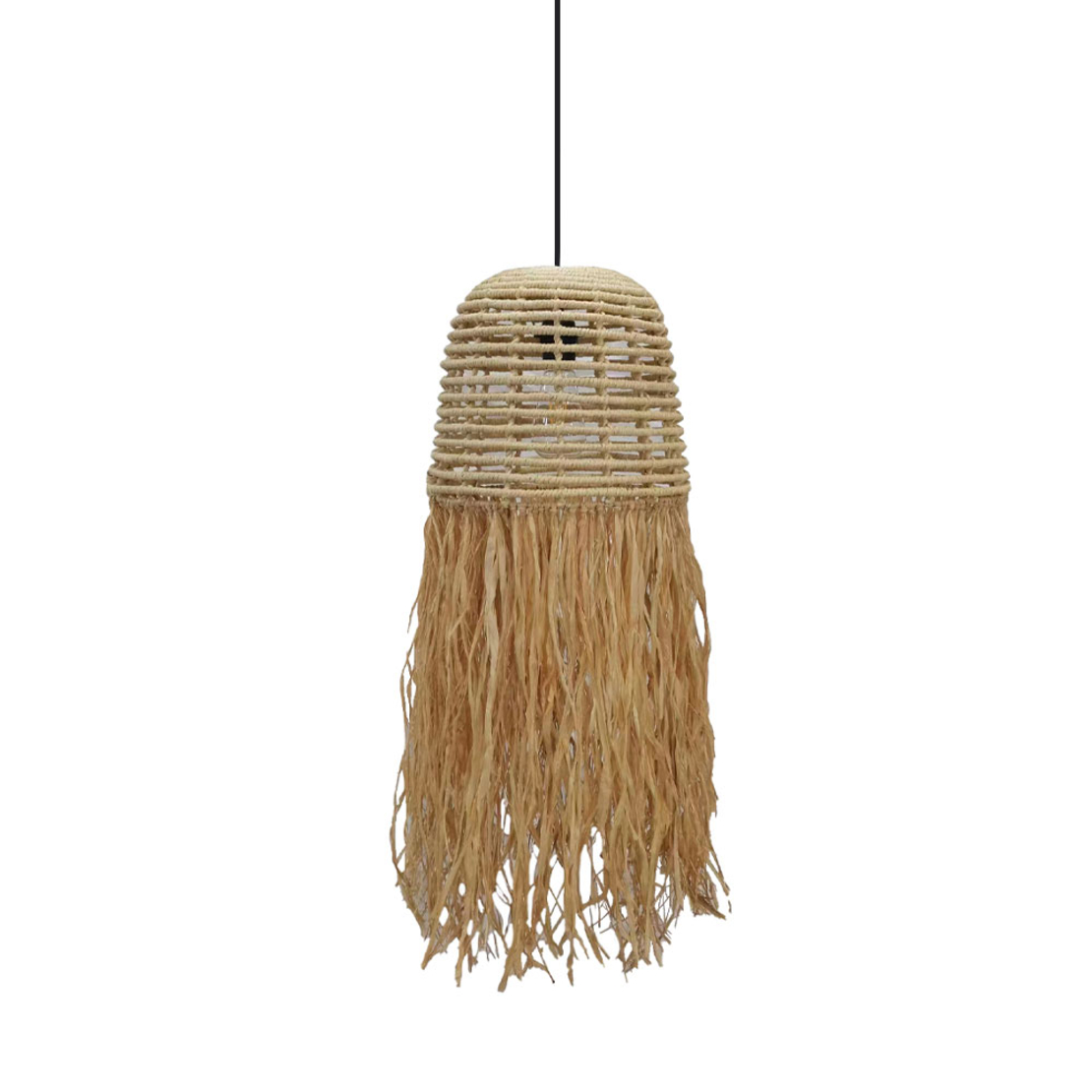 CUBA LAMP PENDANT RATTAN NATURAL 30x30xH71cm CE PR