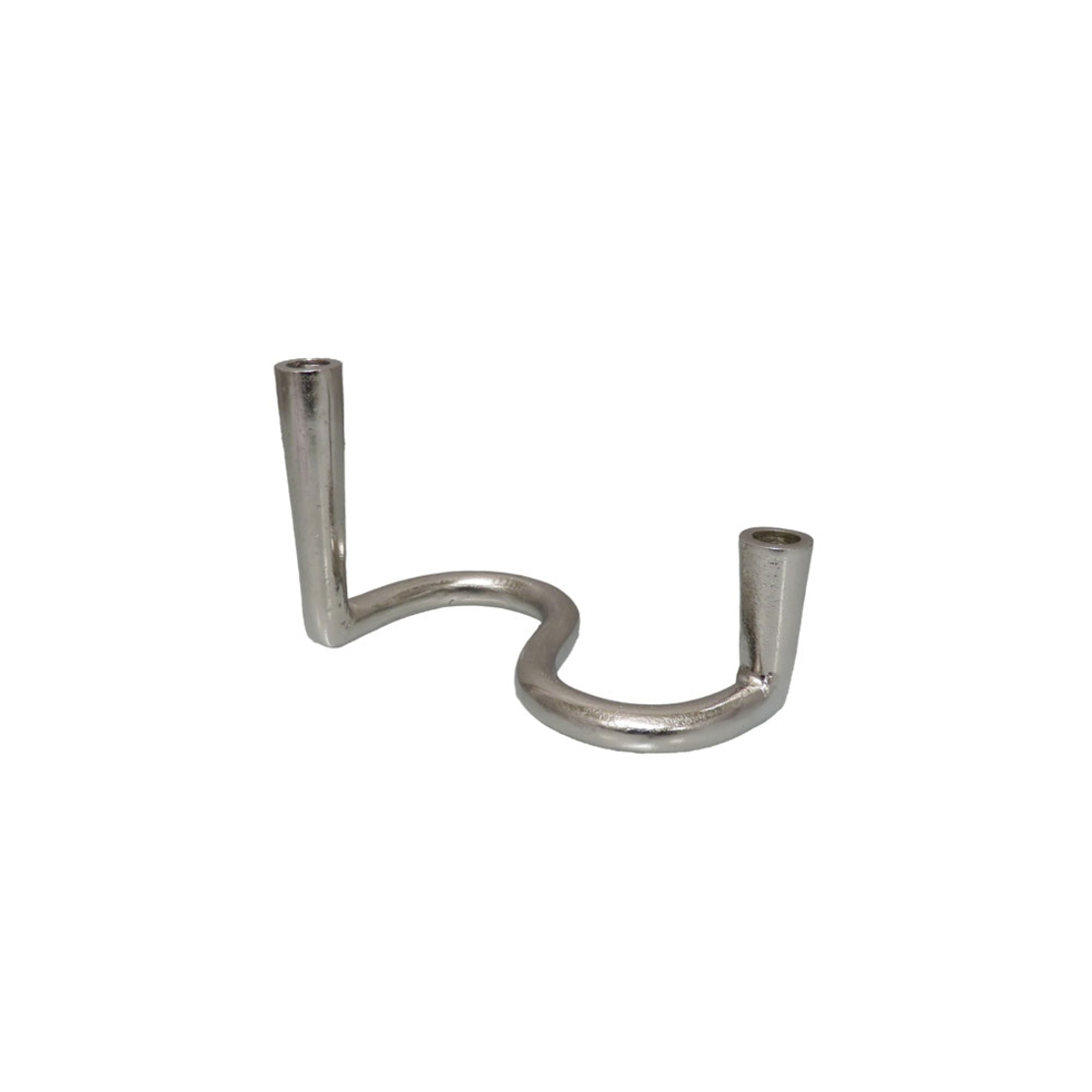 CALAN CANDLE HOLDER 24x13x16 ALUMINIUM SILVER