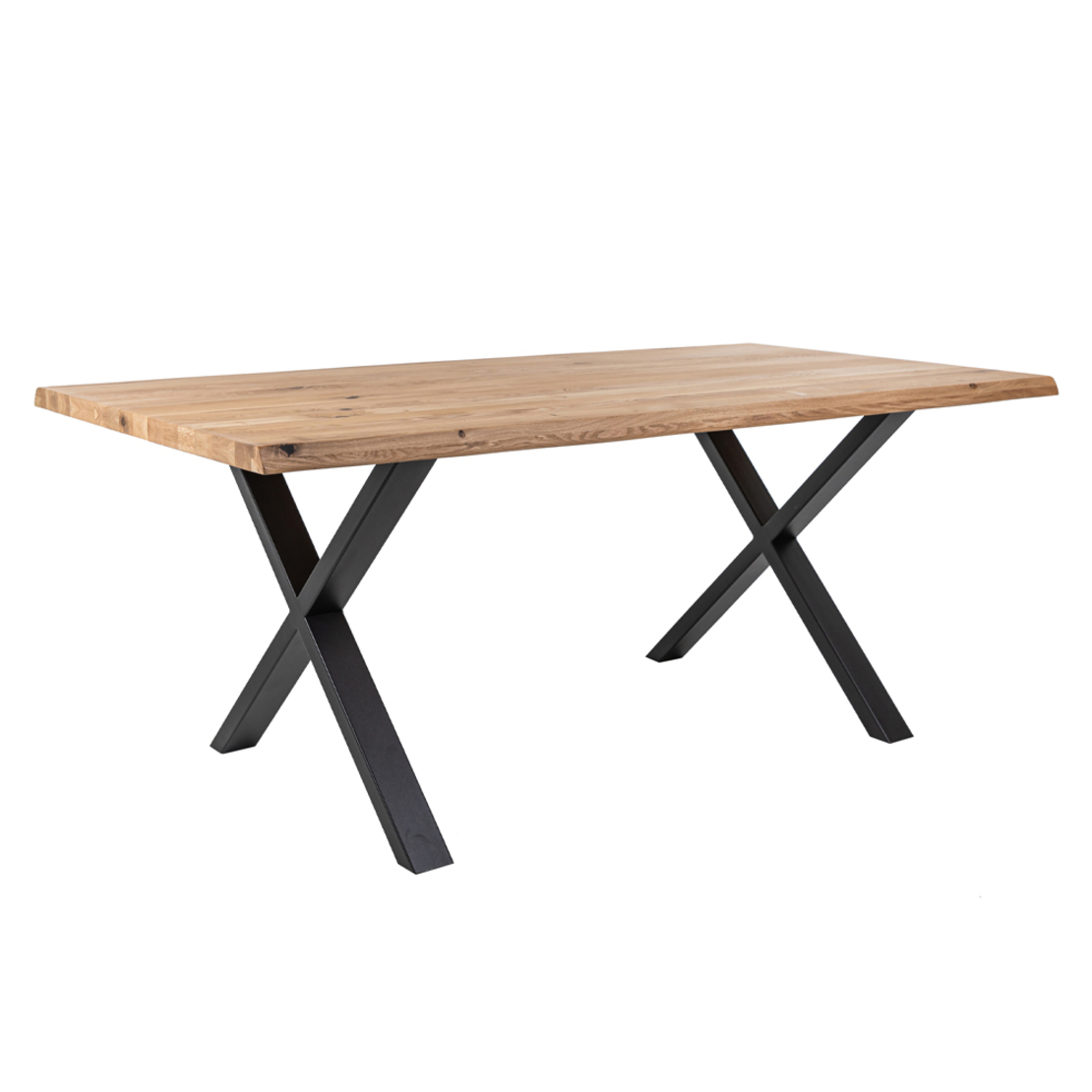 DILEGNO TABLE WOOD MANGO OAK NATURAL METAL BLACK E1 PRC