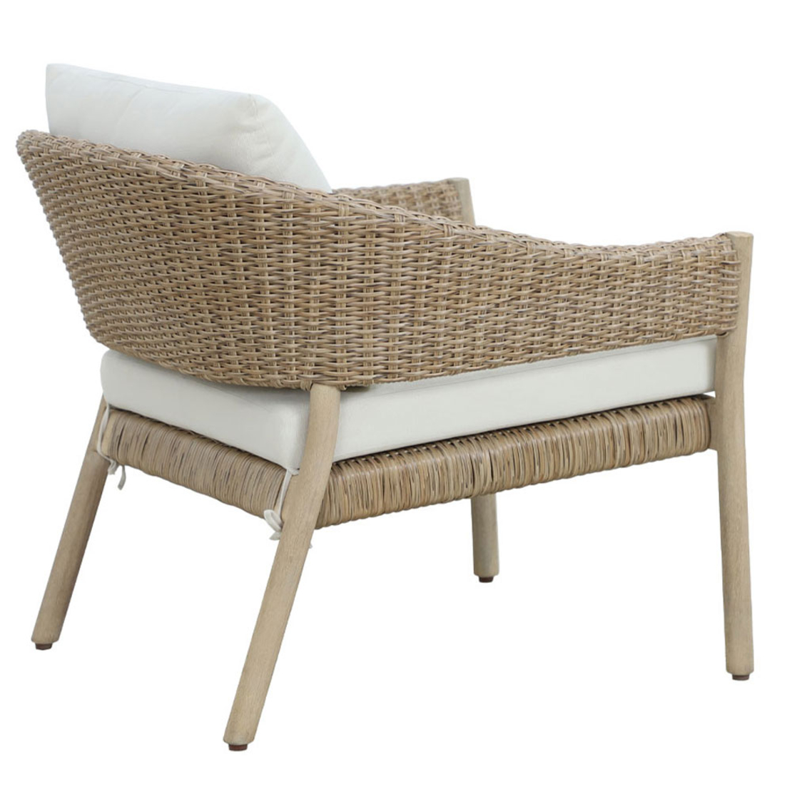 SUMATRA LOUNGE SET 1+2 WOOD EUCALYPTUS NATURAL BEI