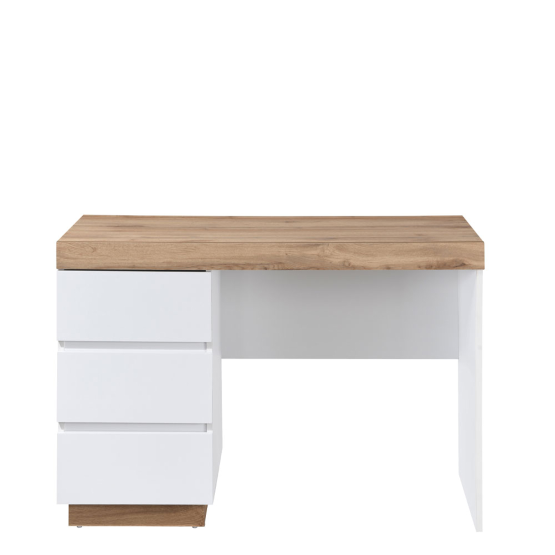 CASA DESK 3DRAWERS CHIPBOARD WITH MELAMINE CARTA WHITE NATURAL 110x50x76 E1 MY