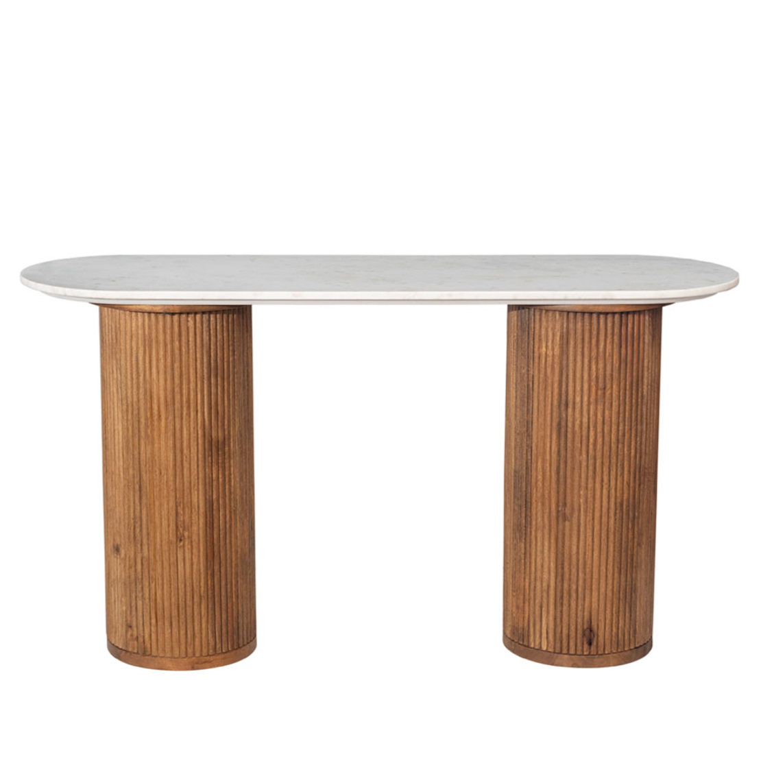 ORGANIC CONSOLE WOOD MANGO WALNUT MARBLE 140x45xH7