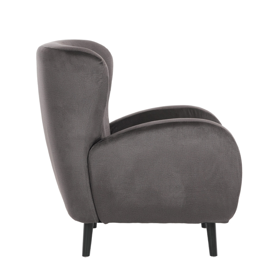 ONE ONLY ARMCHAIR FABRIC GREY WOOD BLACK E1 PRC