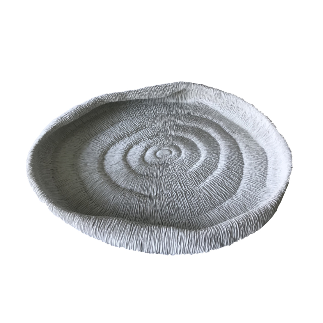 CINTAN WHITE PLATTER POLYRESIN WHITE 40,5x35xH5cm