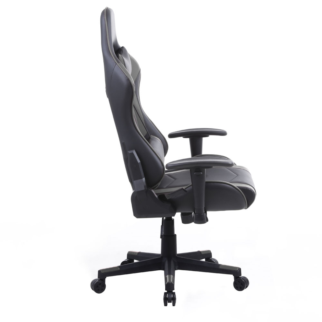 EXPLOR GAMING CHAIR DESK FABRIC BLACK METAL GREY METAL 50x71xΗ135cm PRC