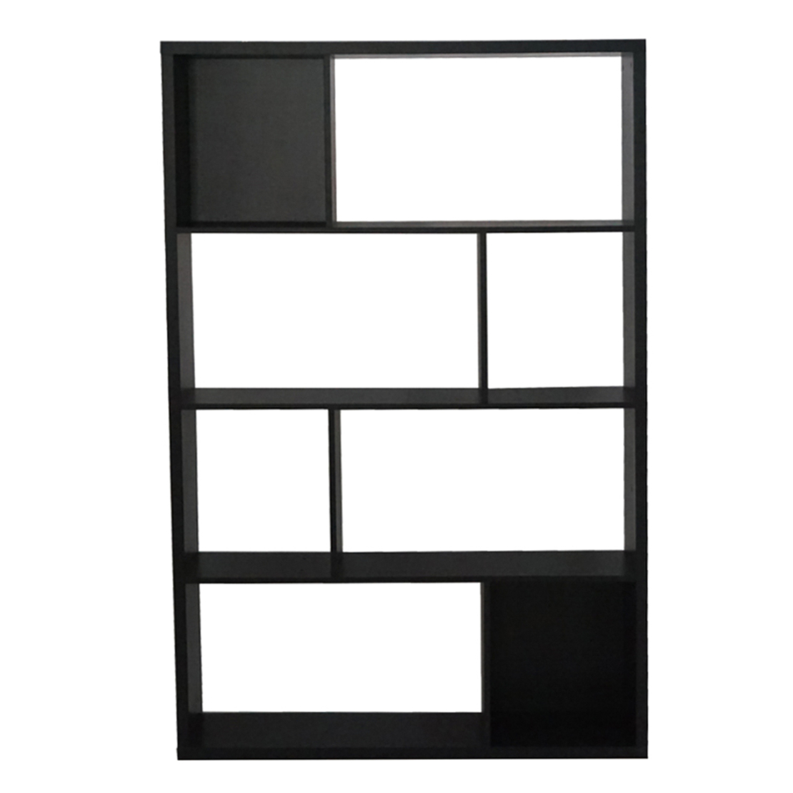 DOMINO BOOKCASE HONEYCOMB BLACK OAK 120x29xH180cm E1 PRC