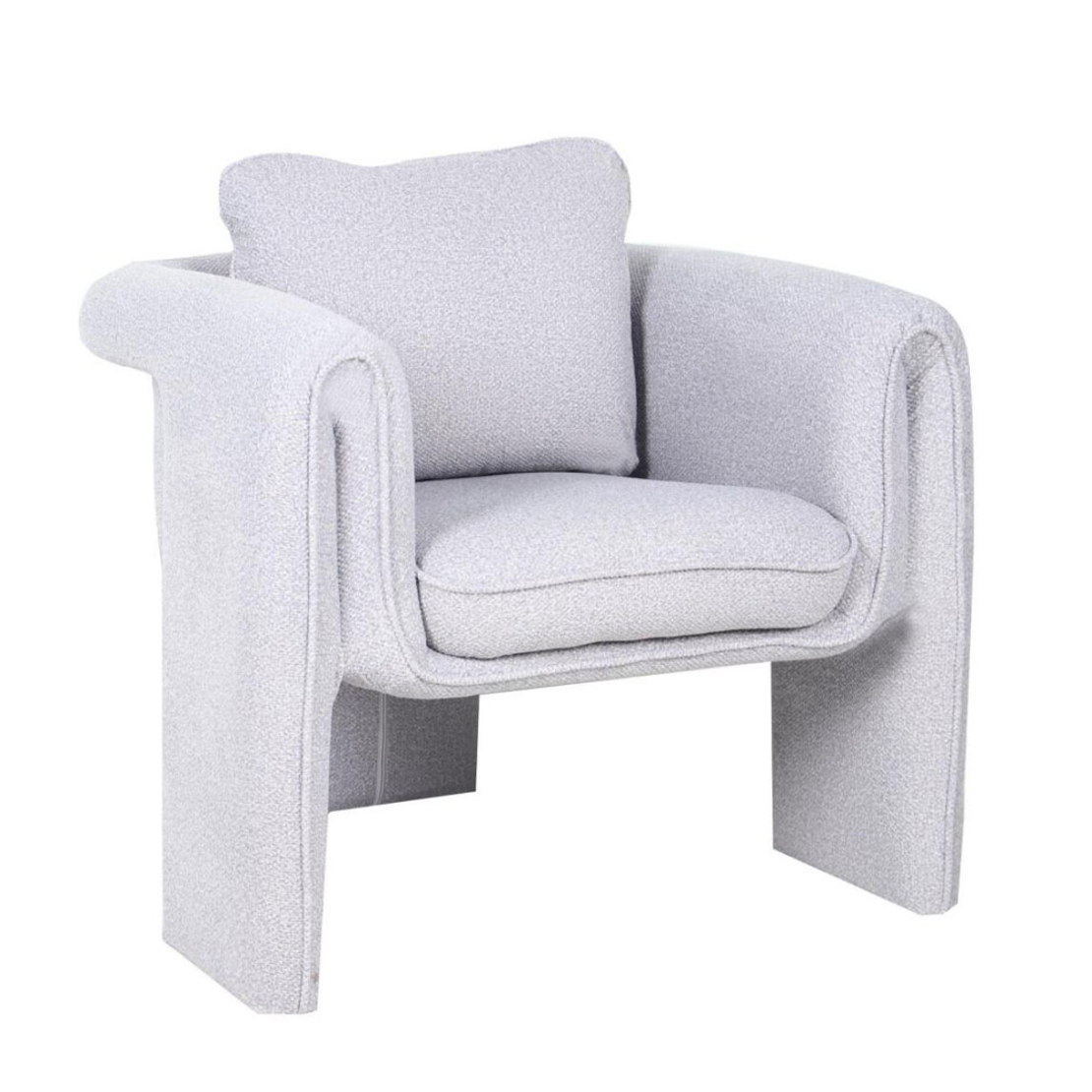 LOOP ARMCHAIR FABRIC GREY E1 PRC