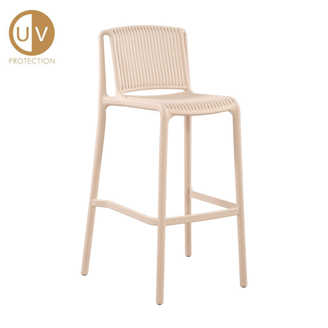 POLLY STOOL BAR PP TERRAZZO 42x50x100.5 PRC