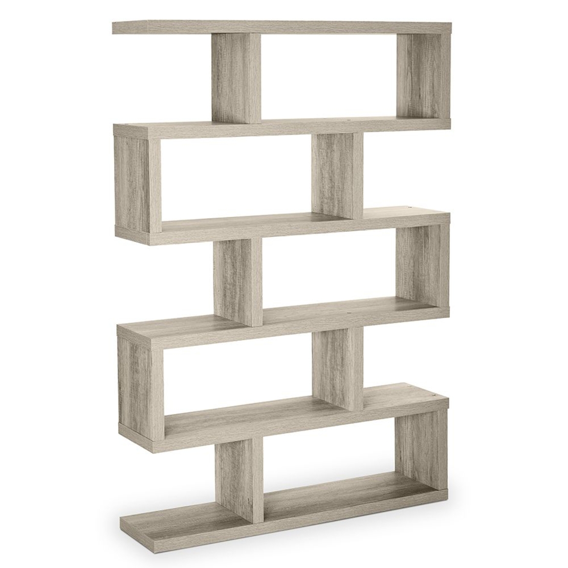 SYSTEM BOOKCASE HONEYCOMB SONOMA 120x29xH179cm E1 PRC