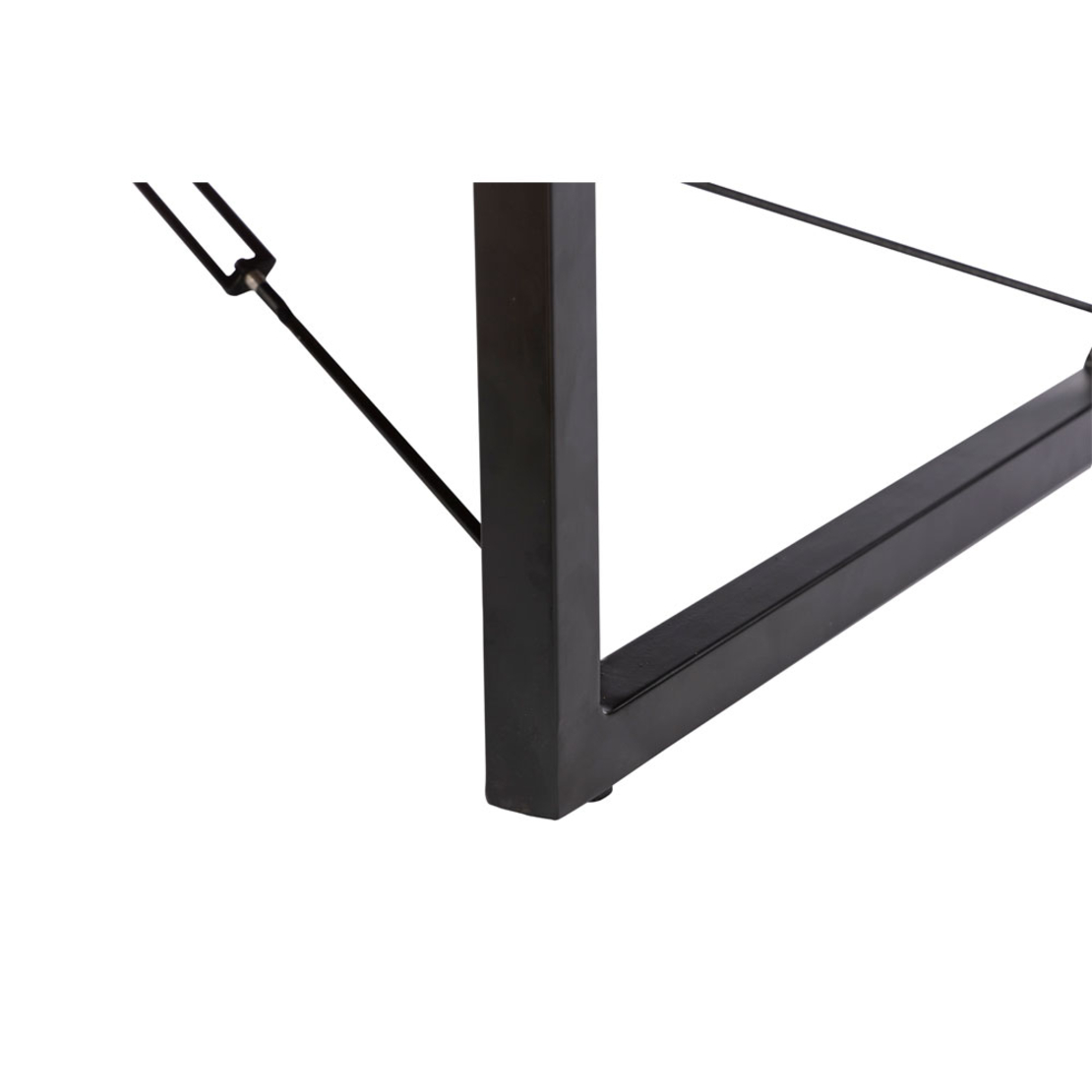 WIRE COFFEE TABLE WOOD ACACIA WALNUT METAL BLACK 120x60xH40cm IN