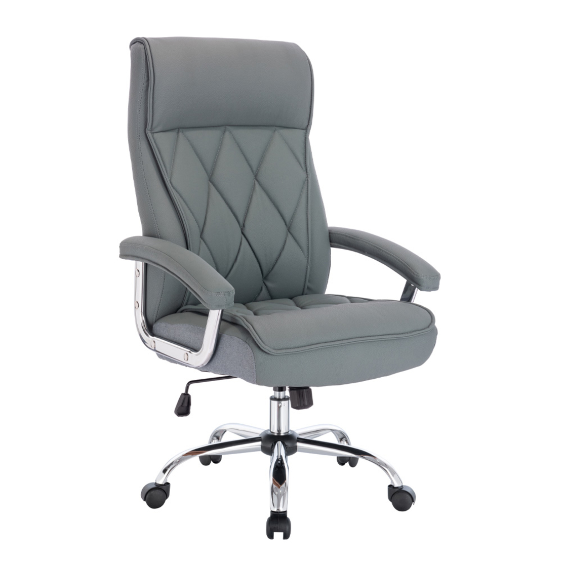 COMFY CHAIR DESK FABRIC BLUE METAL CHROME 66,5x67,