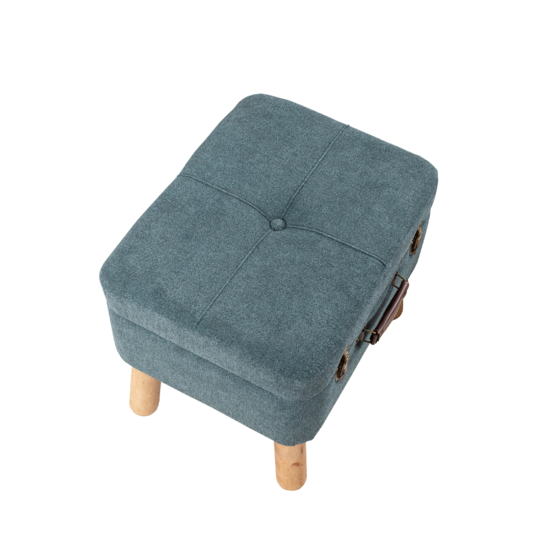 BABUS STOOL FABRIC GREY MINT PETROL E1 PRC