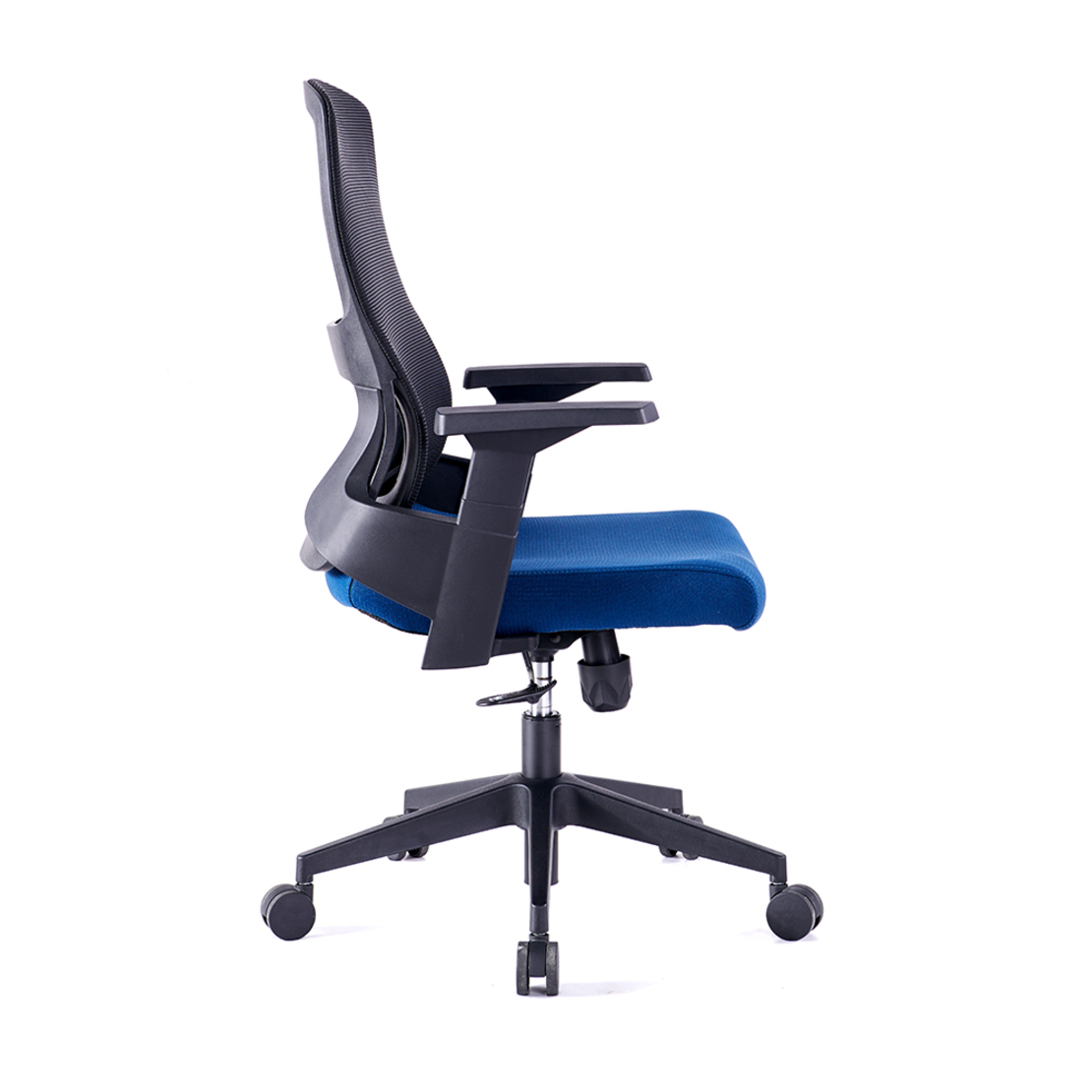 STABILO CHAIR DESK FABRIC BLACK BLUE 47,5x43xH110cm E1 PRC