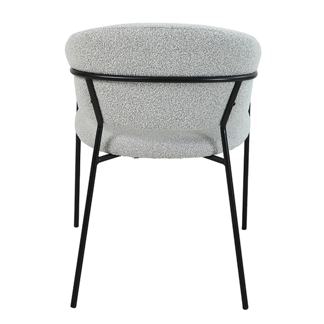CONNECT CHAIR FABRIC WHITE METAL BLACK PRC