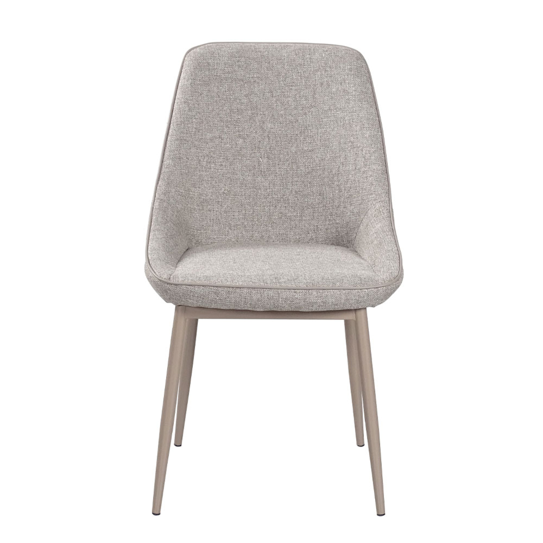 CALIPER CHAIR FABRIC BROWN CAPPUCCINO METAL CAPPUCCINO PRC