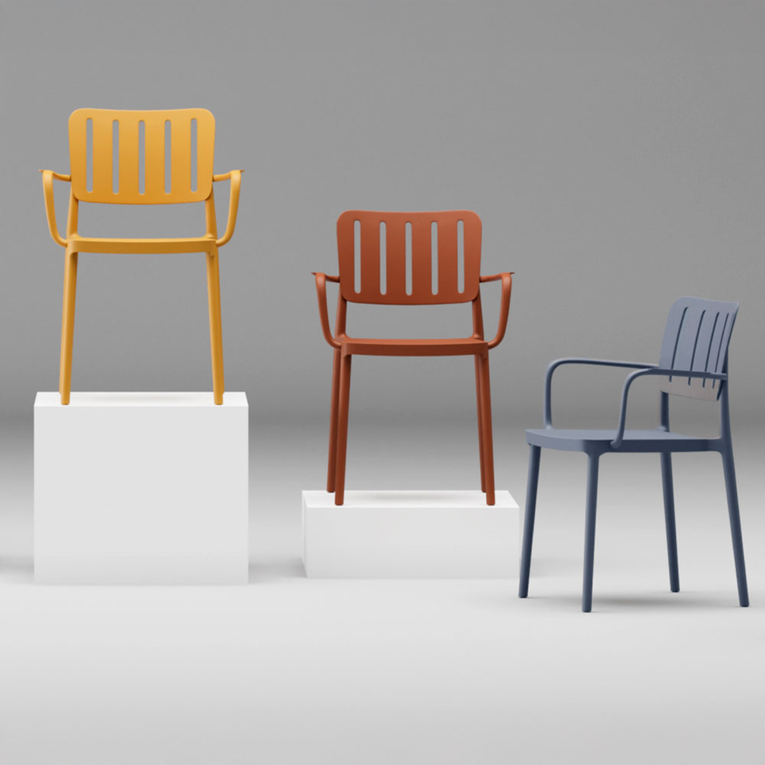 MILANO CHAIR PP BLUE PRC