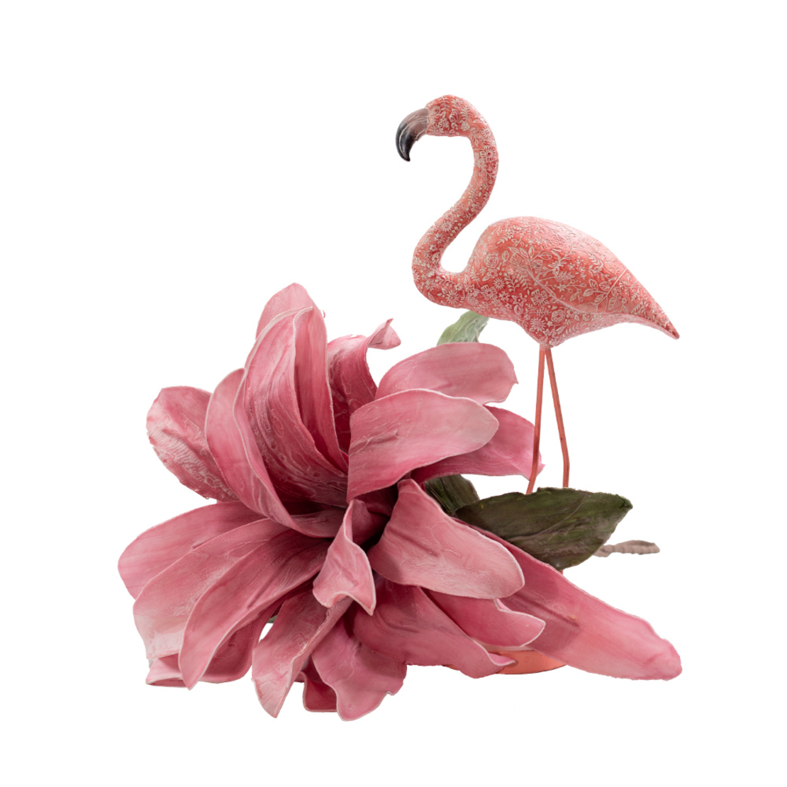 ROSEUS DECO FLAMINGO POLYRESIN PINK 24x12xH46cm PR