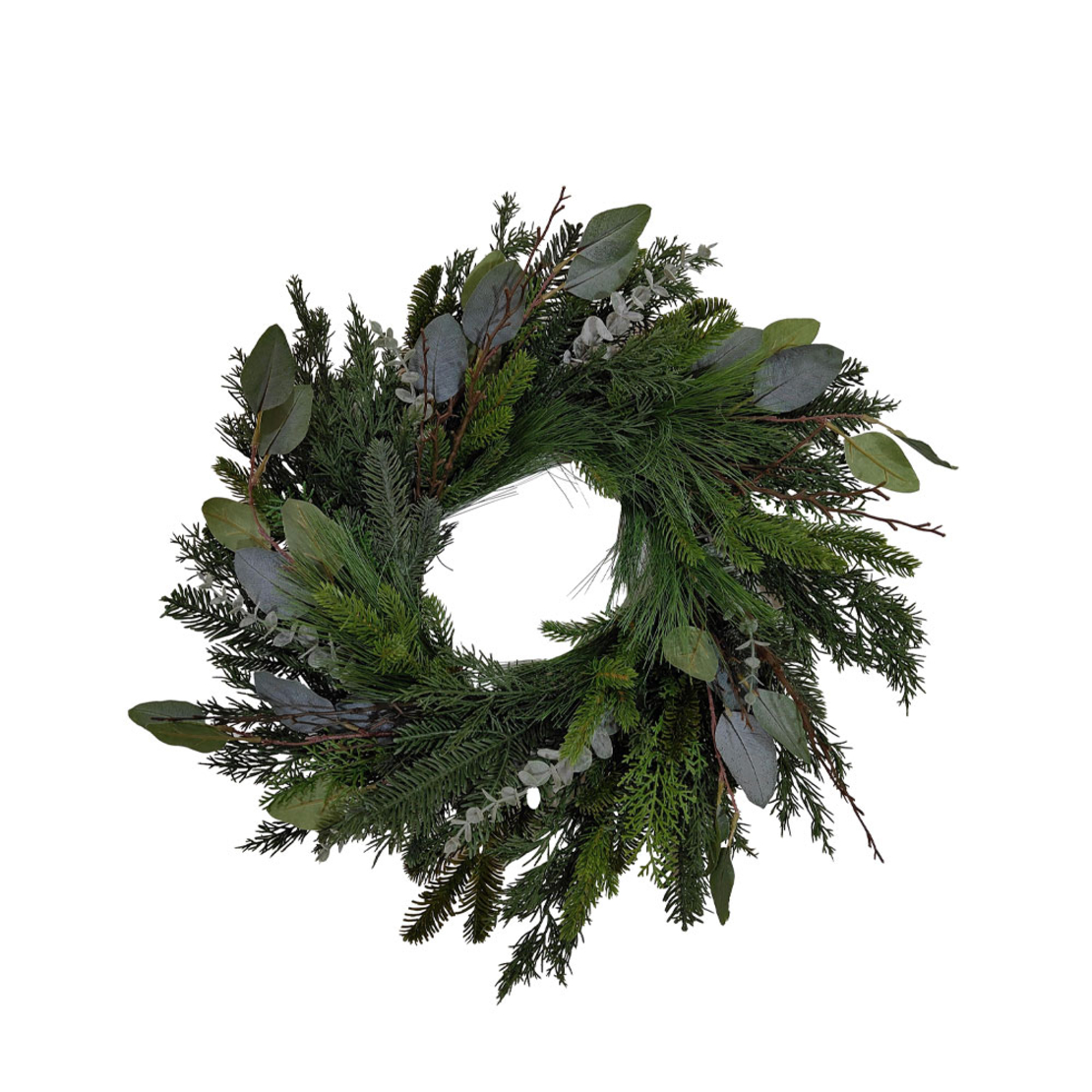 XMAS LEAF 60 WREATH GREEN 60x60 PRC